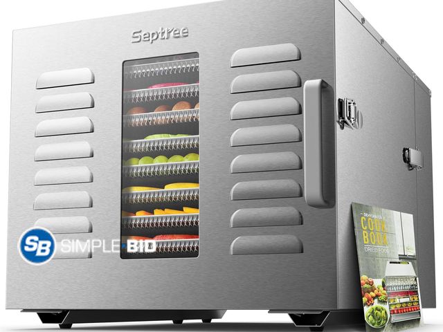 Lot 58-75610 - New Commercial 10 Trays Food Dehydrator Machine for Jerky and Herbs Usable Area up to 24.65ft² and 1...