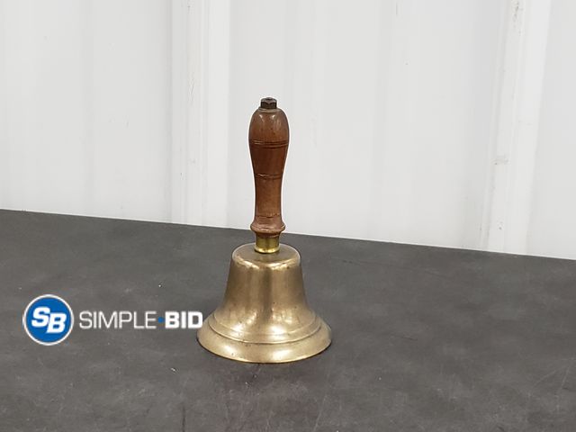Lot 58-84371 - Small Hand Bell with Wood Handle , Has Nice Ring To It