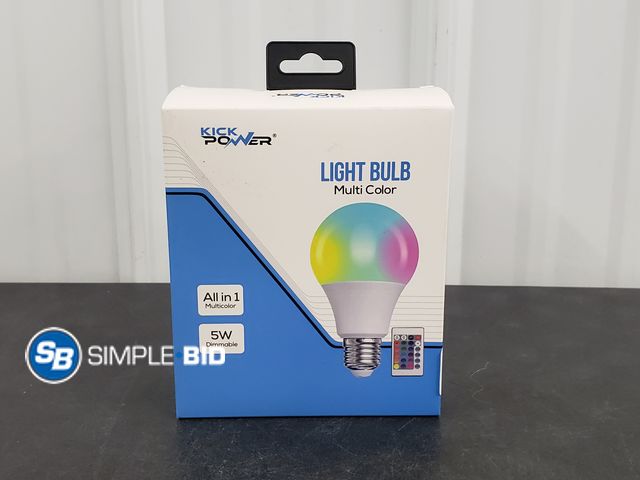Lot 58-51057 - New Kick power light bulb - all in one multicolor