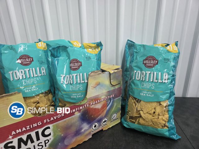 Lot 58-73224 - Lot of (5) Wellsley TORTILLA Chips - unopened - expired