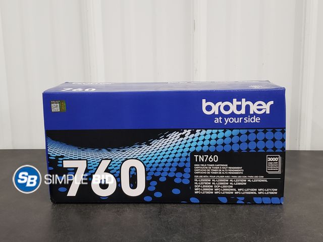 Lot 58-77566 - Brother TN760 Toner Cartridge