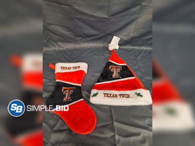 Lot 58-55699 - Texas Tech Stocking &amp; Hat - New