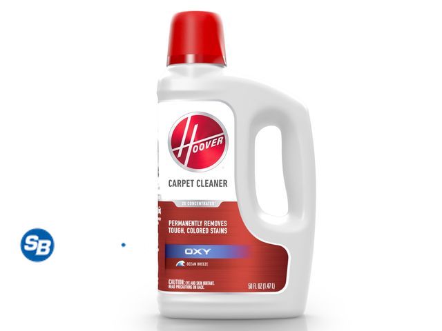 Lot 58-38223 - New Hoover Oxy Carpet Cleaner Solution, Ocean Breeze Scent, for Carpet and Upholstery, Colored Stain...