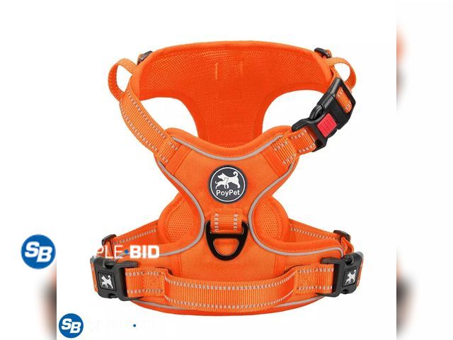Lot 58-27932 - PoyPet Reflective Dog Harness No Pull Dog Vest Harness With Handle,No Choke Adjustable Soft Padded P...