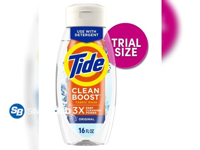 Lot 58-54629 - New Tide Clean Boost Fabric Softener Rinse, Removes Odors and Residues, Original Scent, 16 fl oz