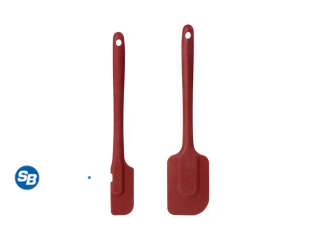 Lot 58-58555 - New Farberware Professional 10 &amp; 10.5 in Silicone Solid Kitchen Spatula Set Red