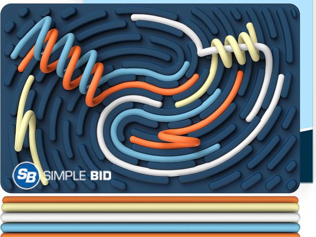 Lot 58-57721 - New Sensory Activity Board: Ednzion Double-Sided Silicone Fidget Toy for Kids &amp; Adults | Silent,...