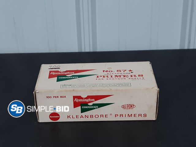 Lot 58-24224 - Box of (900) Remington No 57 Kleanbore Primers for Shotgun Shells