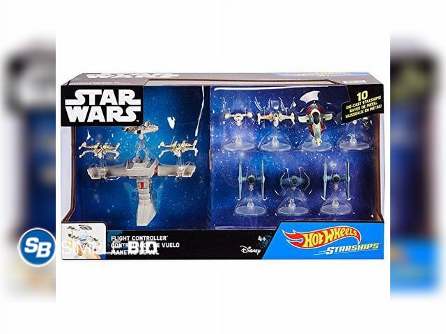 Lot 58-34599 - New STAR WARS HotWheels Flight Controller 10 Die-Cast Starships
