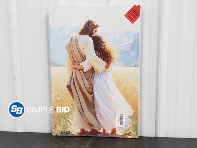 Lot 58-74491 - Jesus Hugging Women Canvas Print 16 x 24"