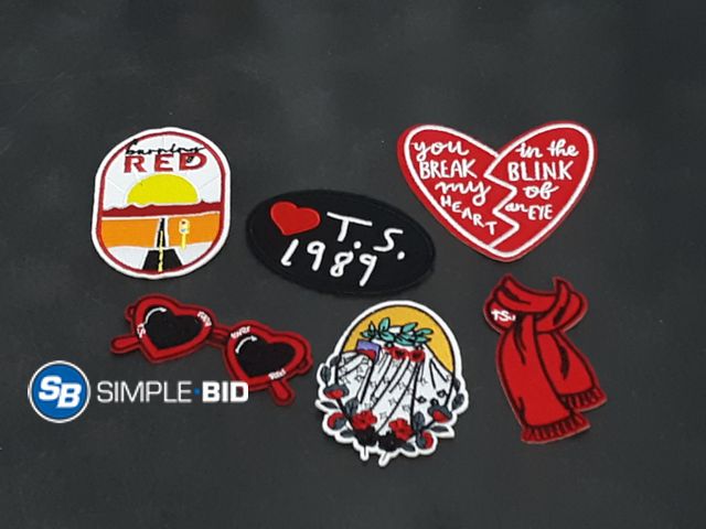 Lot 58-33485 - TAYLOR SWIFT! Lot of (6) New Embroidered patches