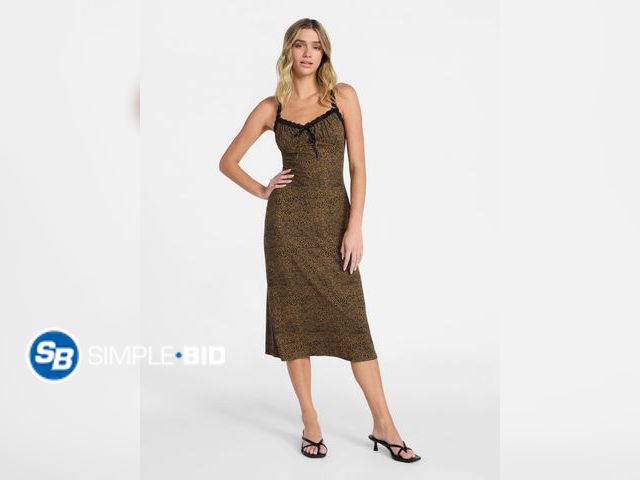 Lot 58-70612 - No Boundaries Lace Strap Midi Dress - Size M 8-10 - NWT