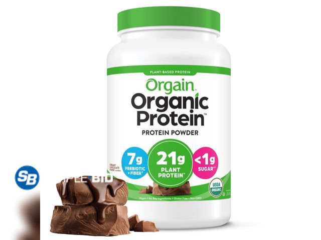 Lot 58-71849 - Orgain Organic Vegan 21g Protein Powder, Plant Based, Creamy Chocolate Fudge 2.7lb - unopened  - exp...