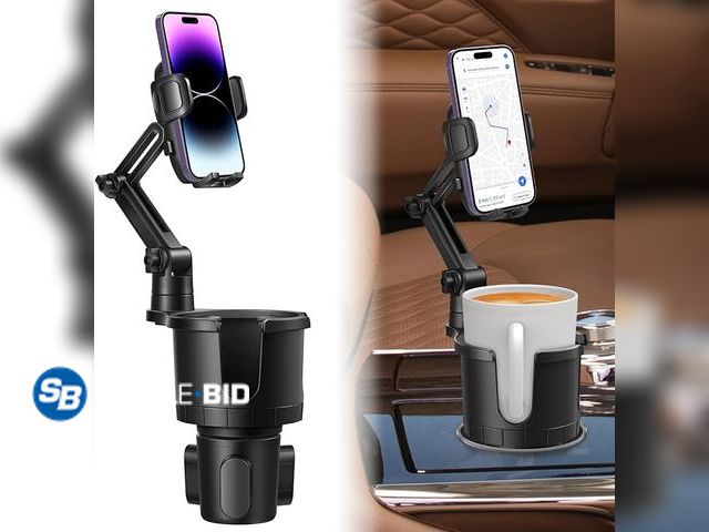 Lot 58-21784 - New 2 in 1 Large Cup Phone Holder Cupholder Extender for Car with Expandable Base, Cup Holder Expand...