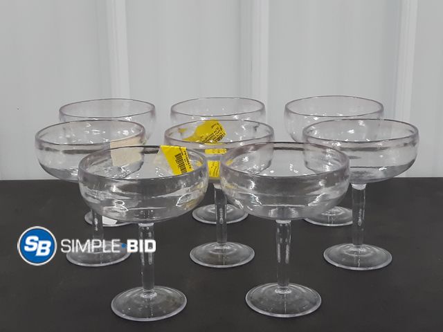Lot 58-37393 - Lot of (8) New Margarita Glasses