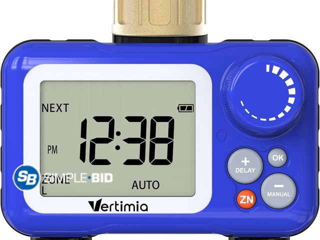 Lot 58-39401 - Vertimia Water Timer - 2-Zone Digital Water Timer DLV-021