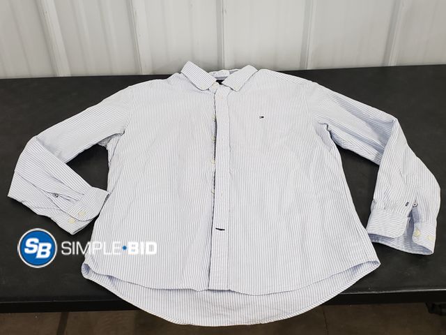 Lot 58-57287 - Tommy Hilfiger Striped  Button Down Shirt - Size L - Light use