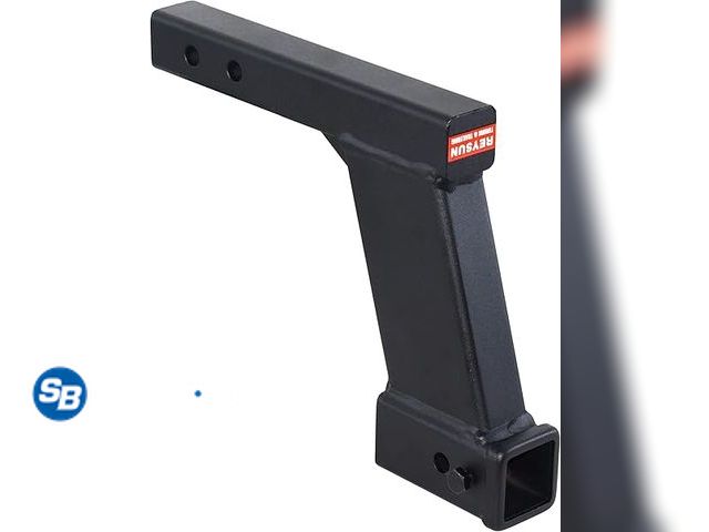 Lot 58-31907 - New 864081 Trailer Hitch Extender with 10-inch Riser/Drop, 2 inch Hitch Receiver, Solid Shank, 10000...