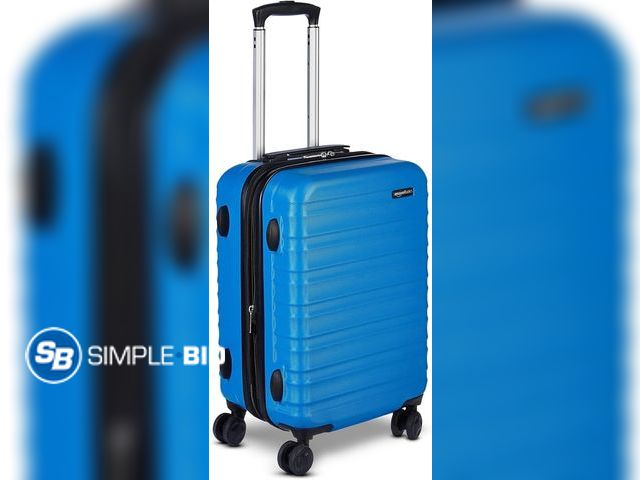 Lot 58-31953 - New Amazon Basics 21" Hardside Carry-On Luggage, Hardshell Suitcase With Wheels, Expandable For Up t...