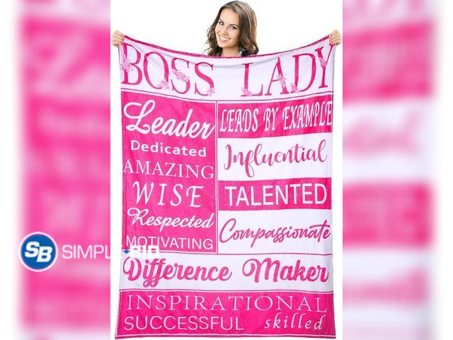 Lot 58-18056 - New Blulu Boss Lady Gifts Boss Blanket 71" x 48"