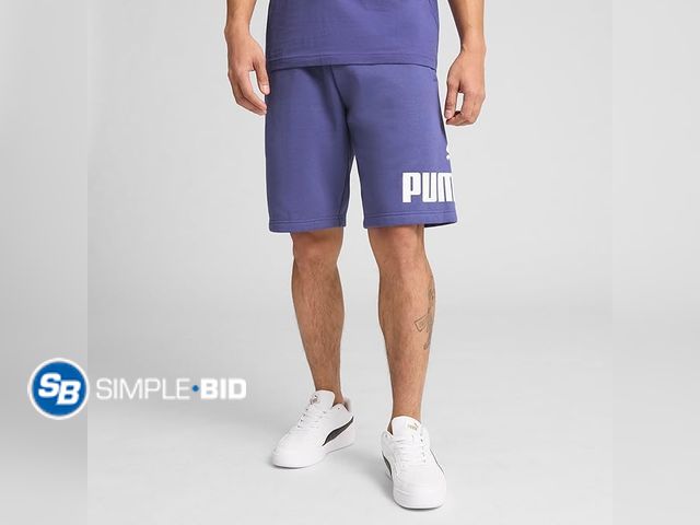 Lot 58-57851 - New Puma Mens Big Logo Fleece 10" Shorts - SIZE 4XL