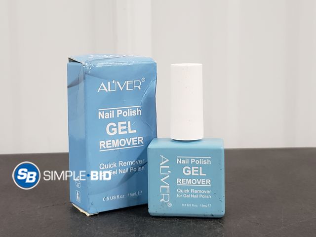 Lot 58-30887 - Aliver Nail Polish Gel Remover 15ml Bottle