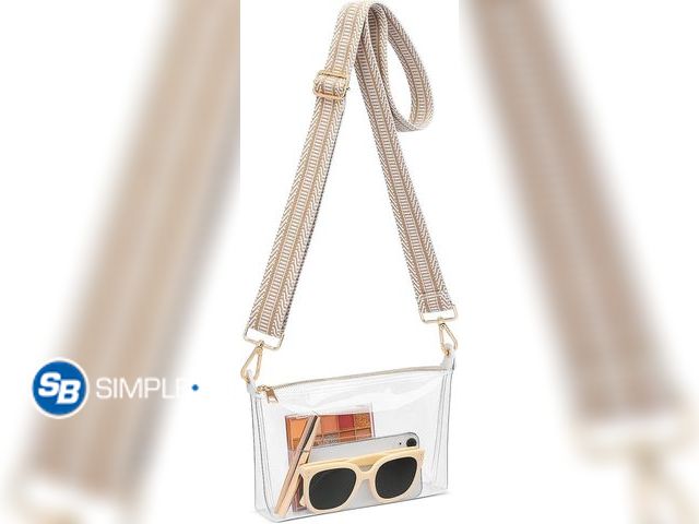 Lot 58-50681 - New FANGSUN Clear Purse for Women, Clear Crossbody Bag Stadium Approved, Small Transparent Handbag f...