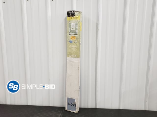 Lot 58-57004 - Achim Cordless Morningstar 1" Vinyl Mini Blind - 35 x 72" Pearl White