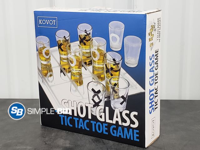 Lot 58-59368 - Kovot Shot Glass Tic Tac Toe Game