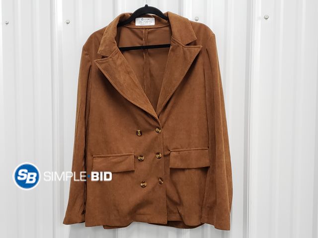 Lot 58-70615 - Brown Cardigan Button Down Jacket - Size Large - Appears Unused