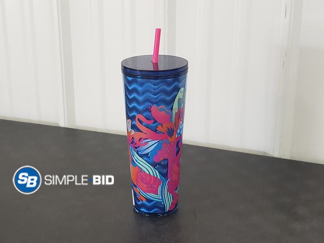 Lot 58-68531 - Large Starbucks Tumbler with Straw