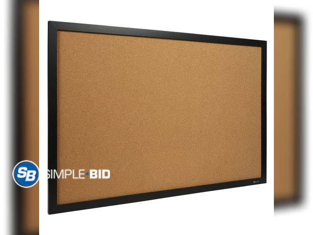 Lot 58-29325 - New Quartet Cork Bulletin Board, 24" x 36", Black Frame