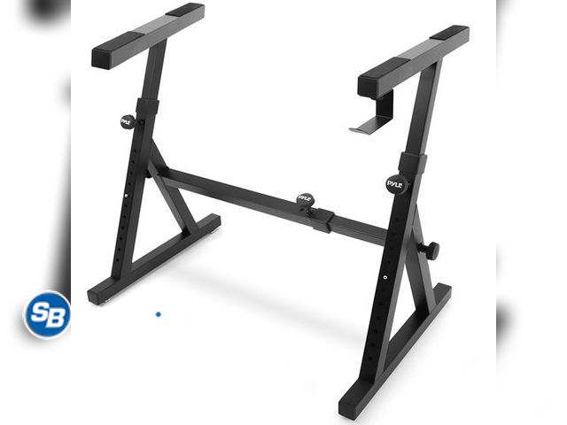 Lot 58-80349 - Pyle PKST38.5 - Heavy Duty Keyboard Stand, Digital Piano Stand, Height Adjustable