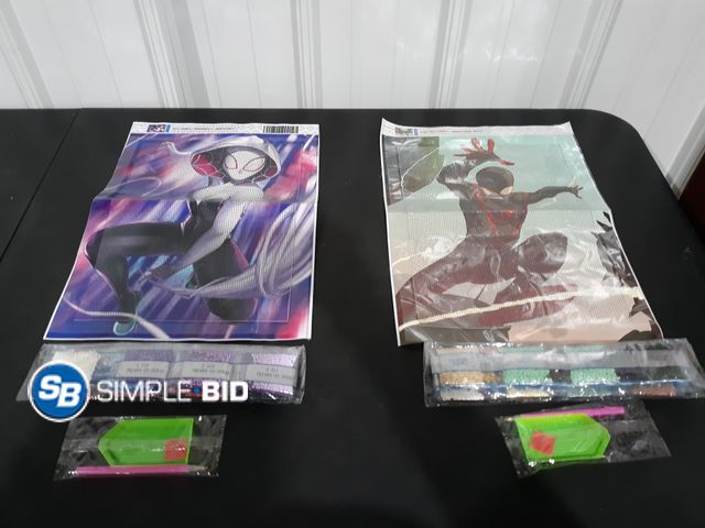 Lot 58-21638 - Lot of (2) New Marvel Comics Diamon Art Paintings -- 30x42.5