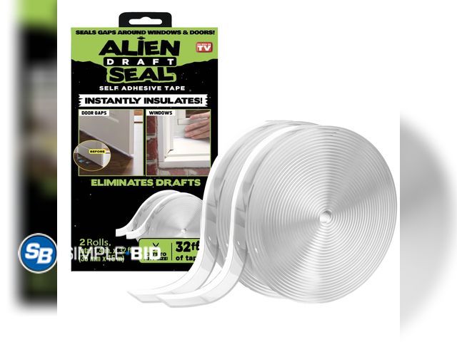 Lot 58-50959 - New Alien Seal Draft Seal Weatherstrip Window Door Seal Strip Windproof Clear Sealing Tape Self Adhe...