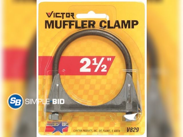 Lot 58-68096 - Lot of (3) New Hopkins 87325 Victor Steel Muffler Clamp 2-1/2 in