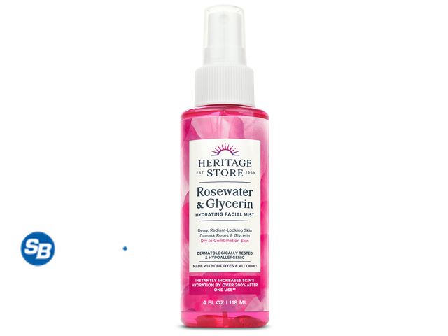Lot 58-58631 - New HERITAGE STORE Rosewater &amp; Glycerin Hydrating Facial Mist - Dry Combination Skin Care - Rose...