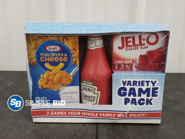 Lot 58-33645 - New HeinZ Variety GAME pack -- 3 games your whole family will enjoy
