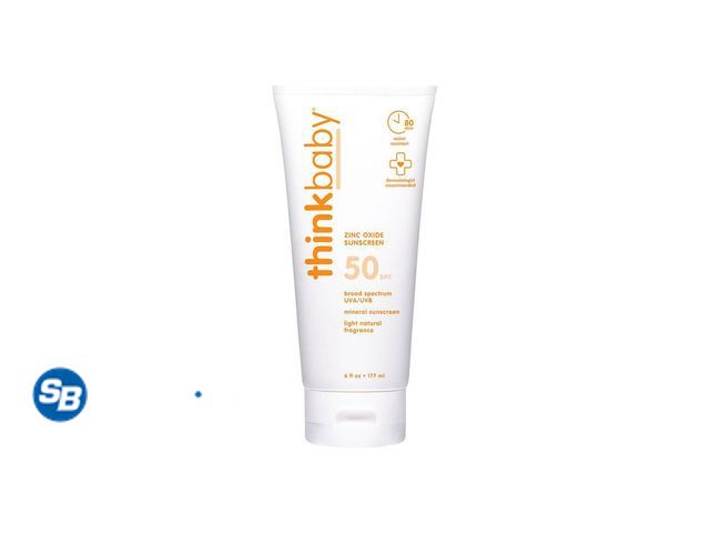 Lot 58-72785 - New Thinkbaby Mineral Sunscreen Lotion with Non-Nano Zinc Oxide, UVA/UVB Protection, Water Resistant...
