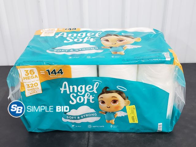 Lot 58-51332 - ANGEL SOFT! toilet paper 36 mega Rolls = 320 sheets - unopened