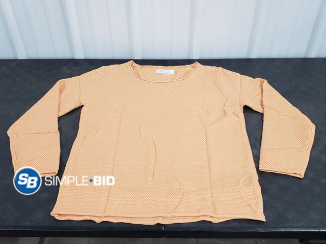 Lot 58-56336 - New Ebifin Women's Crew Neck Pullover Sweater Solid Color Casual Warm Lightweight Knit Sweater - SIZ...