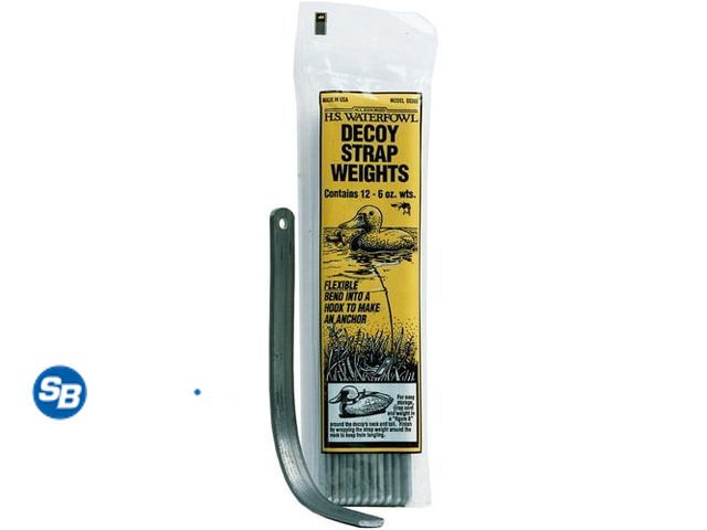 Lot 58-83800 - H.S. Waterfowl Decoy Strap Weights - Contains 12 6 oz wts