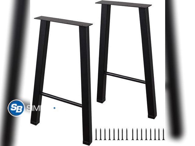 Lot 58-28485 - New 22 Inch Metal Coffee Table Legs Bench Legs Heavy Duty Table Legs DIY Project for Coffee Table, W...