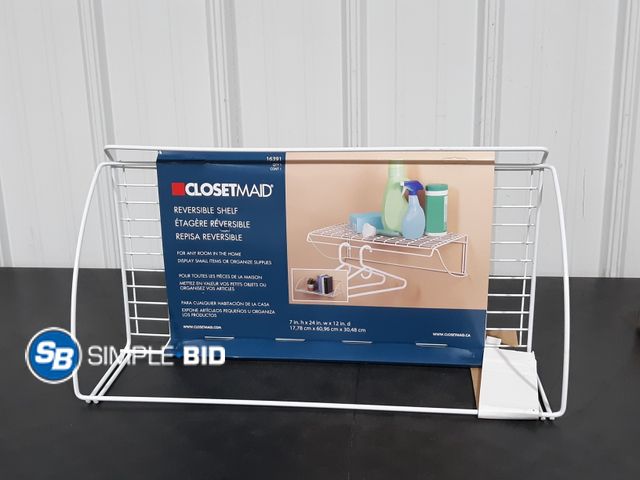 Lot 58-28532 - Closetmaid Reversible Shelf - 7" x 24" x 12" - new