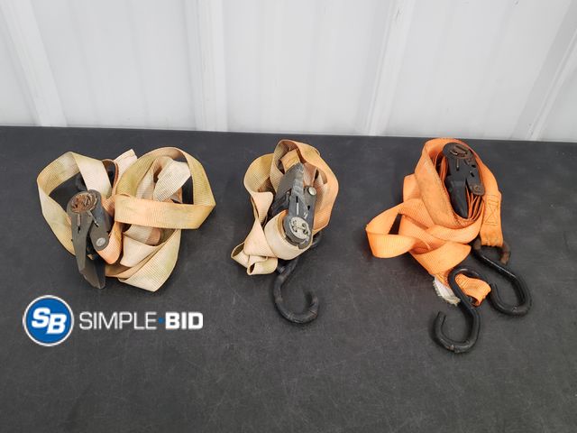 Lot 58-67352 - Lot of (3) Ratchet Straps