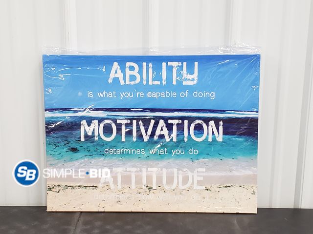 Lot 58-77994 - Motivational Canvas Print