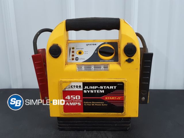 Lot 58-38648 - Vector Jump-Start system 450 Amps - used condition