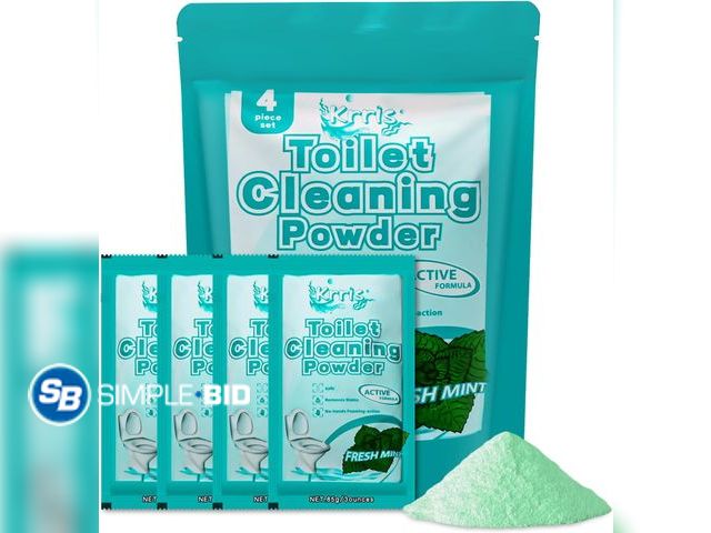 Lot 58-60219 - New Toilet Bowl Cleaner Powder - Self-Activating Toilet Cleaner for Stubborn Stains &amp; Limescale,...