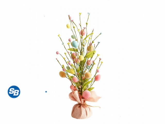 Lot 58-50548 - New LAMIRO 18'' Easter Egg Tree,Easter Decorations for Home Decor Party Wedding Holiday Decoration