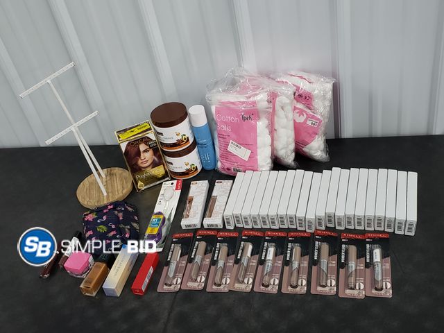 Lot 58-30048 - Lot of Health and beauty items including makeup - cotton balls and much more - unused